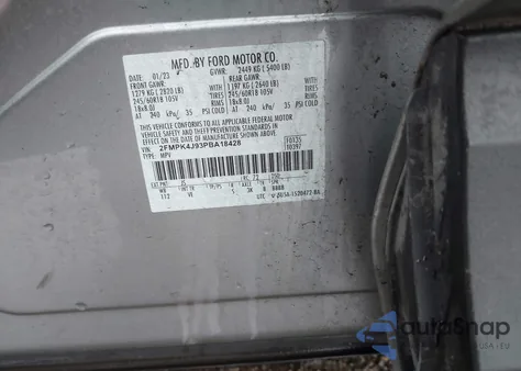 2023 Ford Edge Sel from USA, damaged, VIN 2FMPK4J93PBA18428